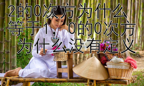 2的0次方为什么等于1，0的0次方 为什么没有定义插图