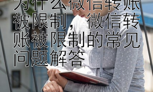 为什么微信转账被限制，微信转账被限制的常见问题解答插图