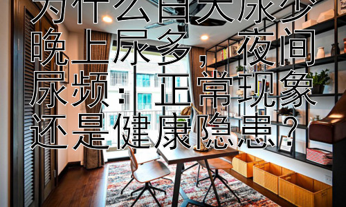 为什么白天尿少晚上尿多，夜间尿频：正常现象还是健康隐患？插图