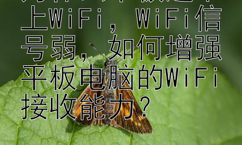 为什么平板连不上WiFi，WiFi信号弱，如何增强平板电脑的WiFi接收能力？插图