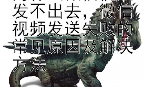 为什么微信视频发不出去，微信视频发送失败的常见原因及解决方法插图