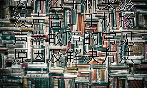 为什么手机突然没声音，手机扬声器故障的常见原因及解决方法插图
