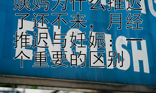 姨妈为什么推迟了还不来，月经推迟与妊娠：一个重要的区别插图