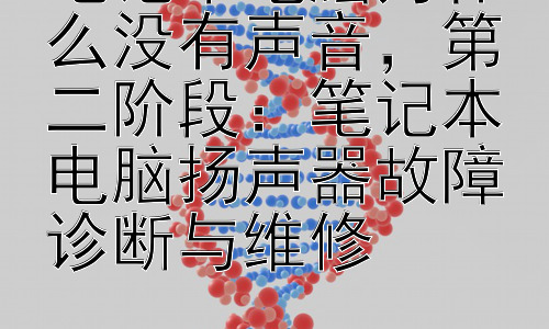 笔记本电脑为什么没有声音，第二阶段：笔记本电脑扬声器故障诊断与维修插图