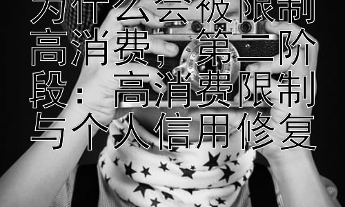 为什么会被限制高消费，第二阶段：高消费限制与个人信用修复插图