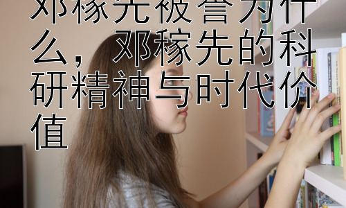 邓稼先被誉为什么，邓稼先的科研精神与时代价值插图