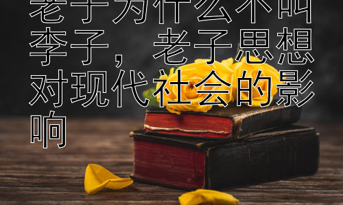 老子为什么不叫李子，老子思想对现代社会的影响插图