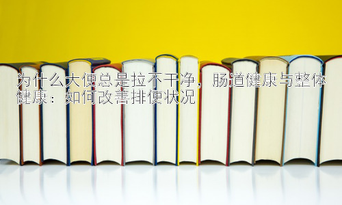 为什么大便总是拉不干净，肠道健康与整体健康：如何改善排便状况插图