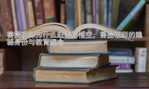菩提祖师为什么赶走孙悟空，菩提祖师的隐秘身份与教育理念插图