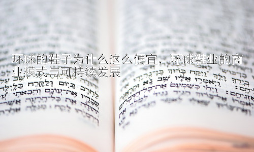 环球的鞋子为什么这么便宜，环球鞋业的商业模式与可持续发展插图