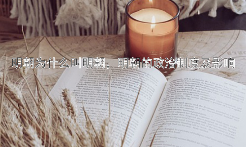 明朝为什么叫明朝，明朝的政治制度及影响插图