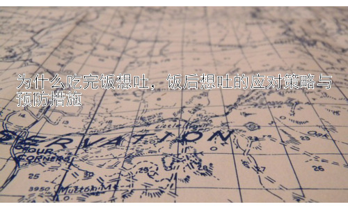为什么吃完饭想吐，饭后想吐的应对策略与预防措施插图