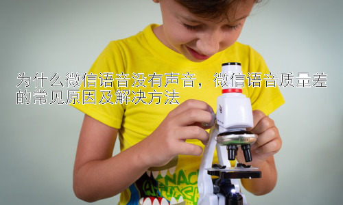 为什么微信语音没有声音，微信语音质量差的常见原因及解决方法插图