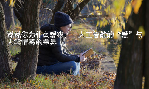 说说你为什么爱我，  人工智能的“爱”与人类情感的差异插图