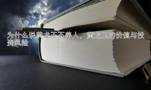 为什么说黄龙玉不养人，黄龙玉的价值与投资风险插图