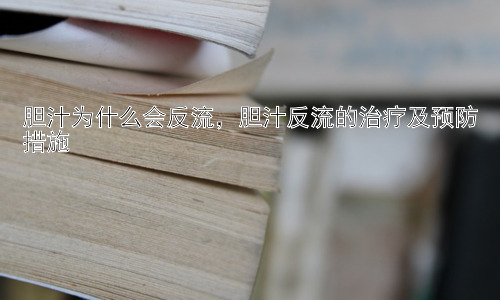 胆汁为什么会反流，胆汁反流的治疗及预防措施插图