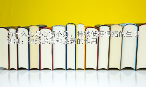 为什么总是心情不好，持续低落情绪的生理机制：神经递质和激素的作用插图