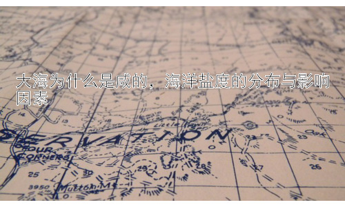 大海为什么是咸的，海洋盐度的分布与影响因素插图