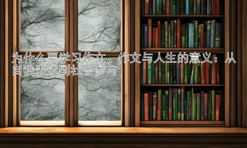 为什么要学习作文，作文与人生的意义：从自我表达到社会参与插图