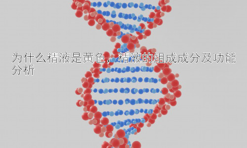 为什么精液是黄色，精液的组成成分及功能分析插图