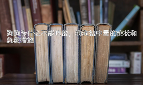 狗狗为什么不能吃盐，狗狗盐中毒的症状和急救措施插图