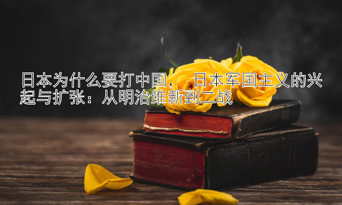 日本为什么要打中国， 日本军国主义的兴起与扩张：从明治维新到二战插图