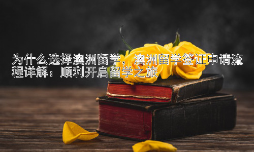 为什么选择澳洲留学，澳洲留学签证申请流程详解：顺利开启留学之旅插图