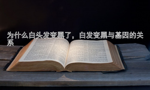 为什么白头发变黑了，白发变黑与基因的关系插图
