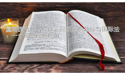 圆明园为什么被烧，圆明园的劫掠与国际法：一个被忽视的视角插图