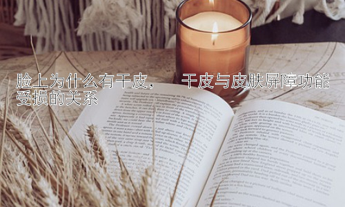 脸上为什么有干皮，  干皮与皮肤屏障功能受损的关系插图