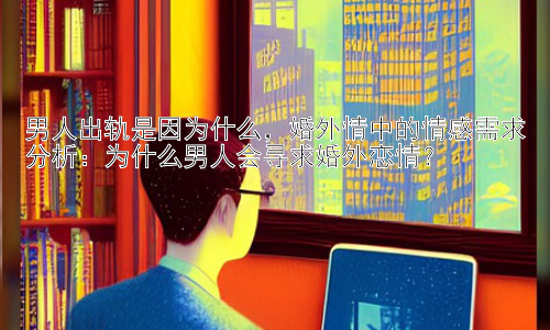 男人出轨是因为什么，婚外情中的情感需求分析：为什么男人会寻求婚外恋情？插图