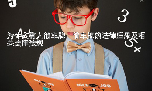 为什么有人偷车牌，偷车牌的法律后果及相关法律法规插图
