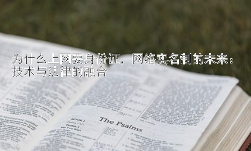 为什么上网要身份证，网络实名制的未来：技术与法律的融合插图