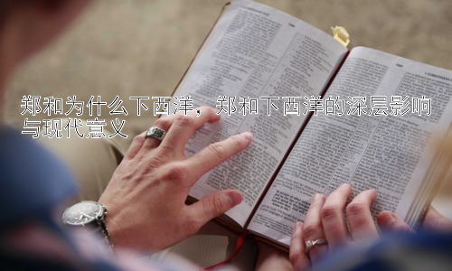 郑和为什么下西洋，郑和下西洋的深层影响与现代意义插图