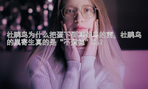 杜鹃鸟为什么把蛋下到其他鸟的窝，杜鹃鸟的巢寄生真的是“不道德”吗？插图