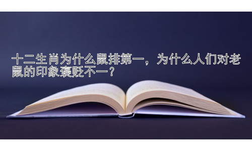 十二生肖为什么鼠排第一，为什么人们对老鼠的印象褒贬不一？插图