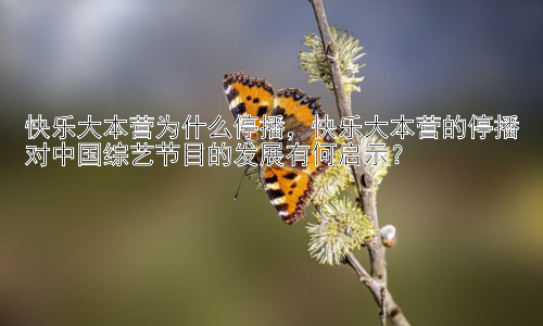 快乐大本营为什么停播，快乐大本营的停播对中国综艺节目的发展有何启示？插图