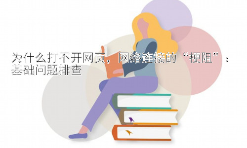 为什么打不开网页，网络连接的“梗阻”：基础问题排查插图
