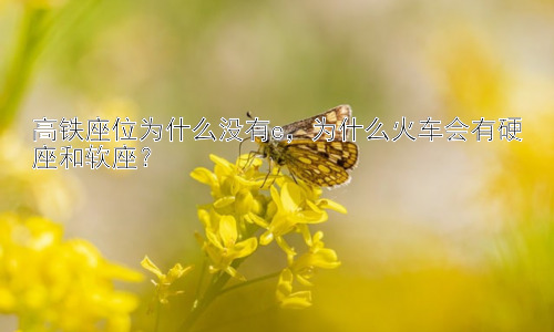 高铁座位为什么没有e，为什么火车会有硬座和软座？插图