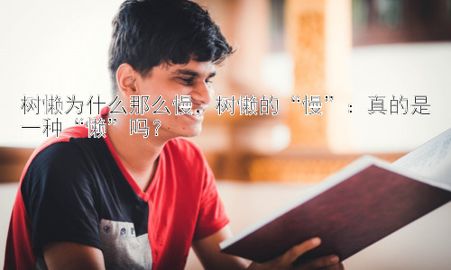 树懒为什么那么慢，树懒的“慢”：真的是一种“懒”吗？插图
