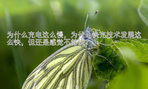 为什么充电这么慢，为什么快充技术发展这么快，但还是感觉不够快？插图