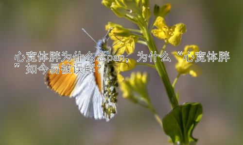 心宽体胖为什么念pan，为什么“心宽体胖”如今易被误解？插图