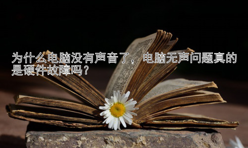 为什么电脑没有声音了，电脑无声问题真的是硬件故障吗？插图
