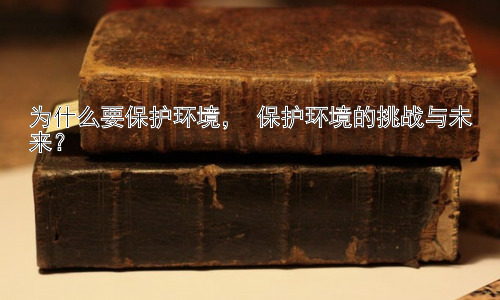 为什么要保护环境， 保护环境的挑战与未来？插图