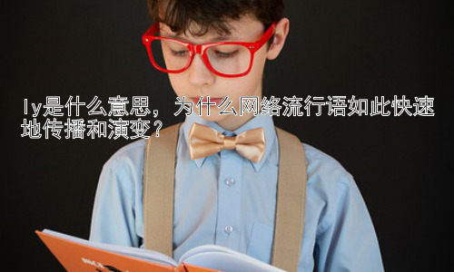 ly是什么意思，为什么网络流行语如此快速地传播和演变？插图